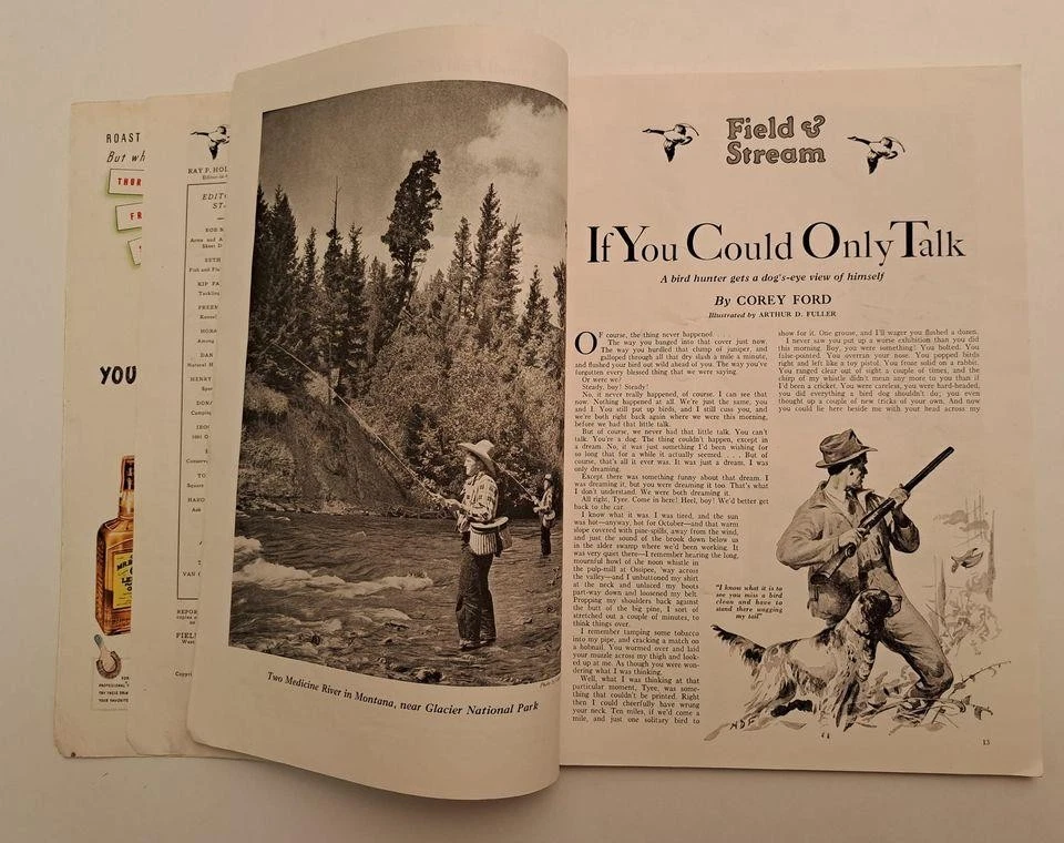 1937 Field & Stream Magazine China Bighorn Hunting Tuna Fishing Fish Growth - Image 4 of 4