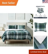 OEKO-TEX Certified 3-Piece Bedding Set - Ultra-Soft Micromink Sherpa Comforter