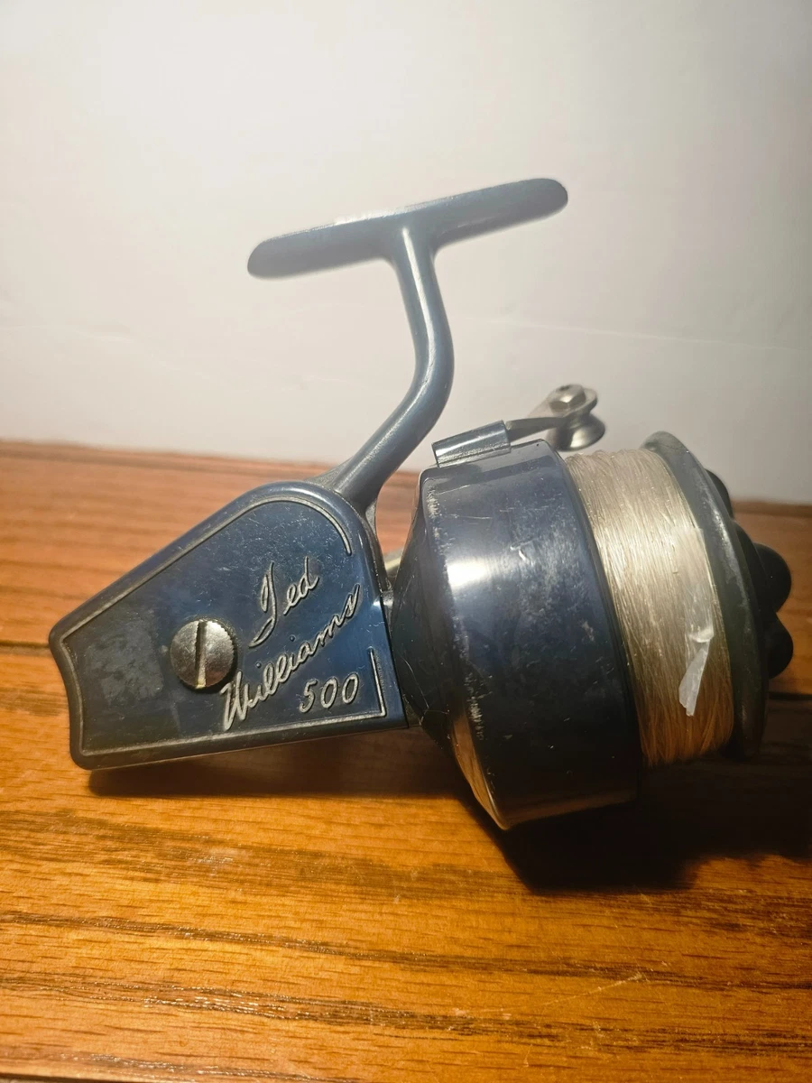 Ted Williams boîte d'attache leurre de pêche moulinet vintage
