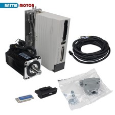 US SHIP】Servo Motor Kit 400W 110V Servo Motor without Brake+Driver Controller