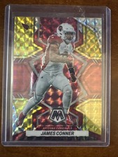 2022 Panini Mosaic Football James Conner 201 Fusion Red & Yellow Choice /80
