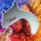 Pure White - 1 ply -P Bass style Pickguard + Screws - High-Brow Winning PEAS — photo 3