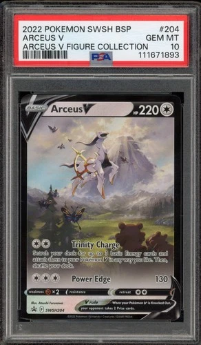 Pokemon Arceus V Figure Coll. Black Star Promo SWSH204 PSA 10 Gem Mint