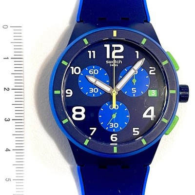 Swatch Bleu Sur Susn409 Chronograph Date