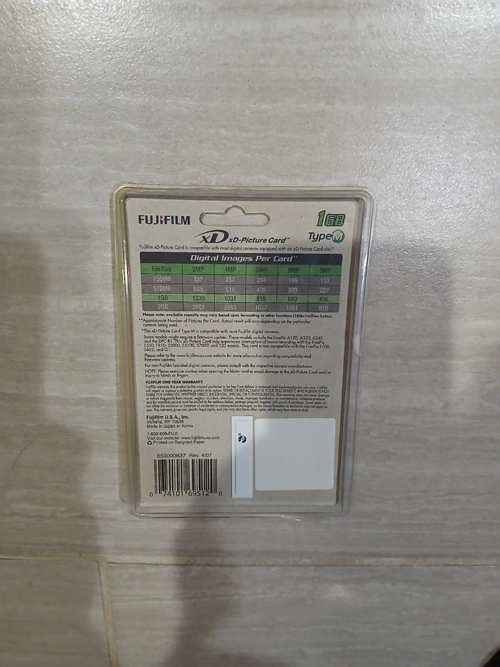  Fujifilm XD Picture Card Type M 1GB Camera Memory Card - Image 2 of 2