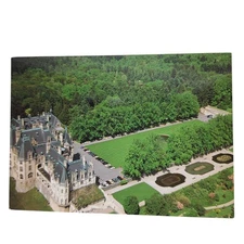 Postcard Biltmore Estate Asheville North Carolina Aerial View Chrome Unposted