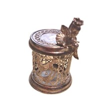 Lunt USA Silversmiths Brass Silver Plated Tooth Fairy Trinket Box C-220