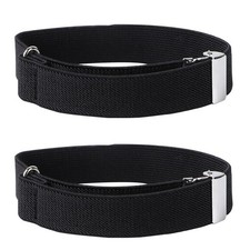 2 Pairs Adjustable Arm Shirt Garters Sleeve Strap Elastic Armband