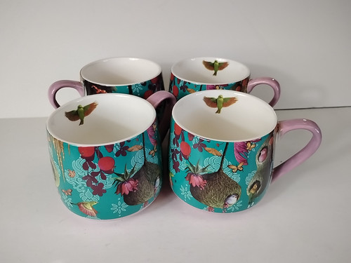 4 Pc GreenBox Art + Sky Nests Mug Art By Heather Gauthier Coffee Mug