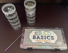 Brad Basics Complete Kit with Pokey Tool - Assorted Colors & Shapes