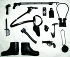 GI Joe Vintage Style 1970 2020 Adventure Team Black Accessories to Customize NR