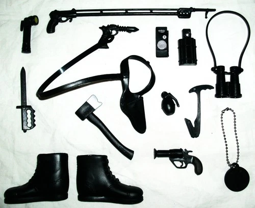 GI Joe Vintage Style 1970 2020 Adventure Team Black Accessories to Customize NR