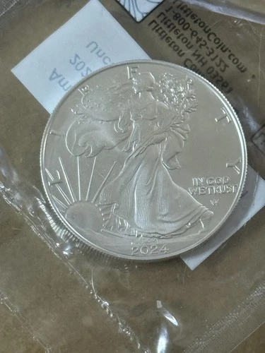 2024 1 oz American Silver Eagle Coin (BU)