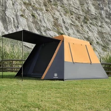 EVER ADVANCED Blackout 6 Person Camping Tent, Instant Cabin Tent for Family with