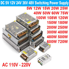Switching 12 V Volt DC Power Supply SMPS 5V 24V 36V 48V 100W 200W 300W 400W 500W