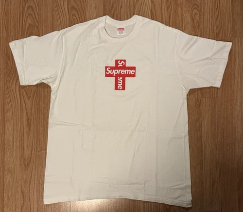 Grande boîte croix suprême logo blanc