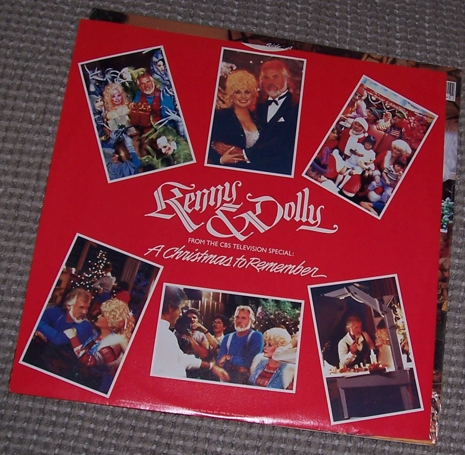 KENNY & DOLLY! "ONCE UPON A CHRISTMAS" VINYL ALBUM! 1984 (ASL15037) - Image 4 of 4