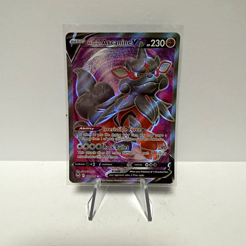 Pokemon TCG Hisuian Arcanine V 179/195 Silver Tempest Ultra Rare Full Art Holo