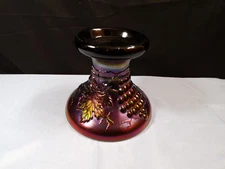 Northwood Amethyst Carnival Glass Grape & Cable Punch Bowl Base