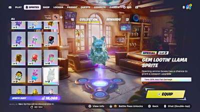Gem Lootin' Llama Sprite