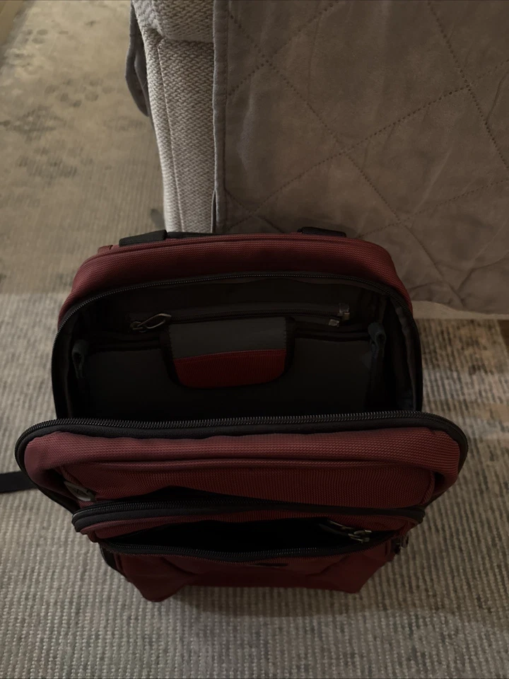 Briggs And Riley Solid Red/Rust Backpack 16” - Image 2 of 4