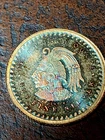 1/10 Oz Silver Aztec Round Rainbow Toned