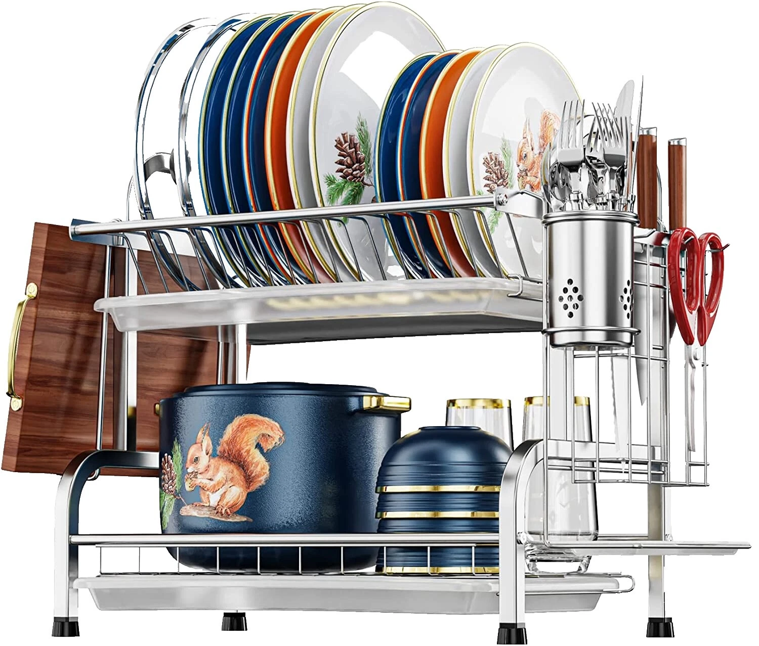 Glass Kitchen Dish Drying Racks