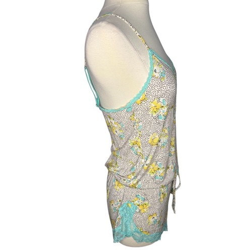 Mameluco Victoria's Secret Floral Modal Una Pieza Cuatro Botones Cintura Talla M - Imagen 8 de 9