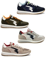 RUN2ME Sneakers Homme En Camoscio Et Tissu Semelle En Caoutchouc Mod BLAST
