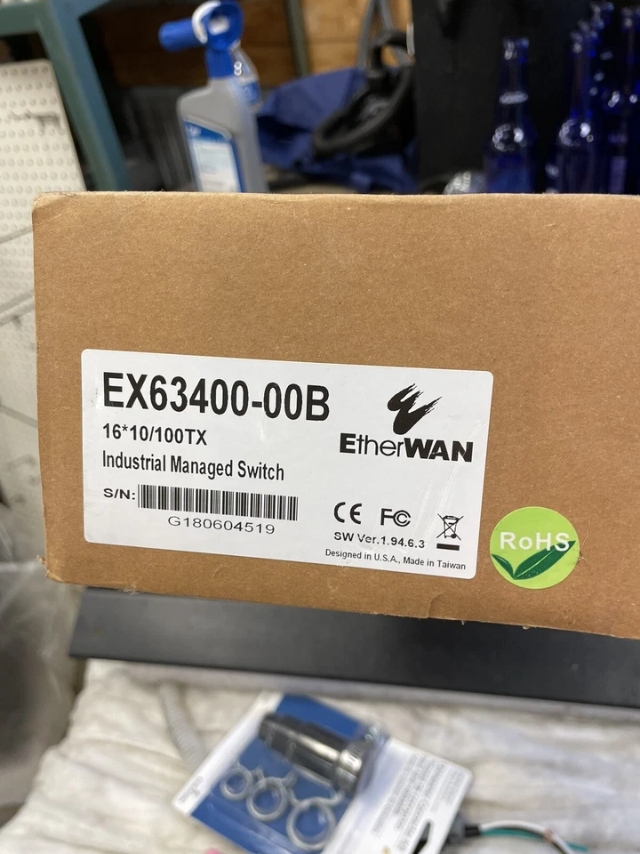 EtherWAN EX63400-00B Hardened Managed 16 Port Industrial Switch 10/100 TX - Image 2 of 2