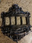 Quad Rocker, Switch Plate Wall Cover, Old World, Tuscan, Medieval, Shield, Crown