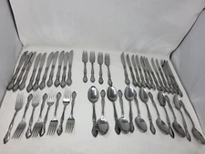 Lot of 46 Imperial Normandy Stainless Flatware