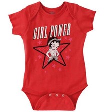 Betty Boop Retro Cartoon Girl Power Star Baby Girls Infant Romper Newborn