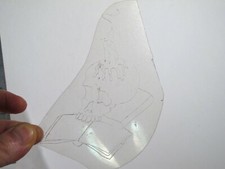 vtg 1960s 1970s Tattoo acetate stencil Candle Skulls and Books SK4