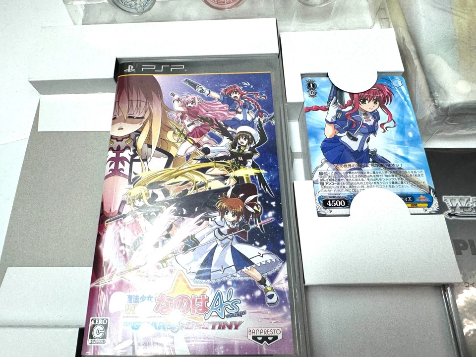 PSP Lyrical Nanoha A’s Portable Limited Edition Figure Set Game Opened Complete - Image 2 of 4