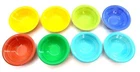 x8 Vintage HOMER LAUGHLIN HARLEQUIN 6 1/4" OATMEAL / CEREAL BOWLS mixed colors