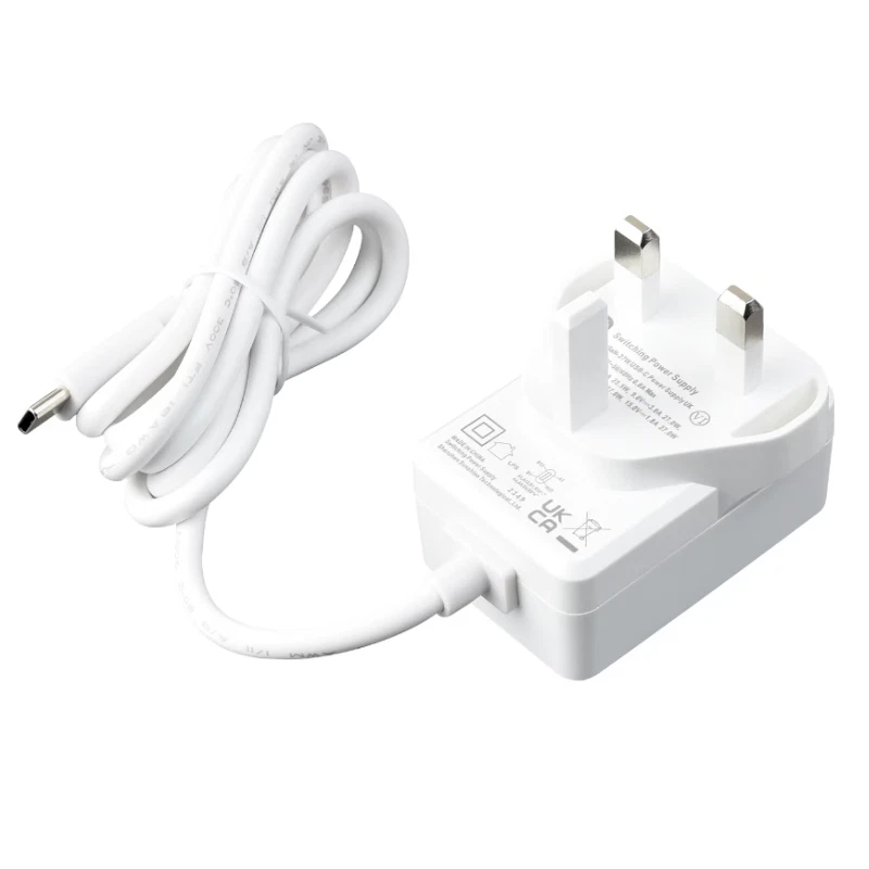 27W USB-C 5.1V 5A Power Supply for Raspberry Pi 5 White PD US UK EU Plug - Image 3 of 4
