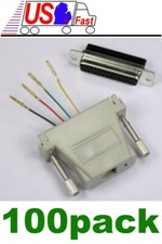 Lot100pack DB25-pin Female RJ-11 4wire 6P4C Jack Modular Adapter Aux/Data/Phone