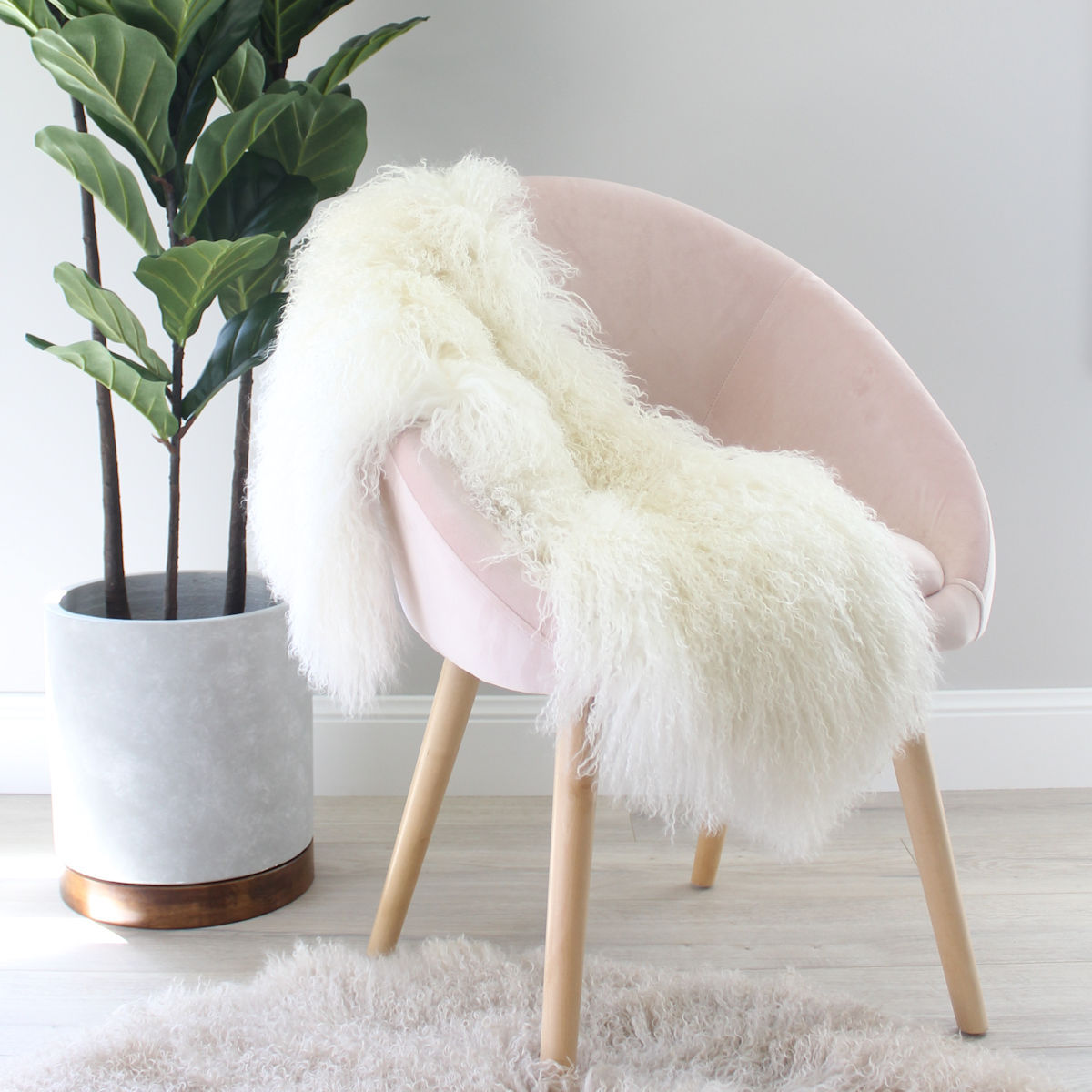 fluffy throw for chair