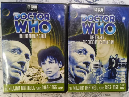 Set of 3 Doctor Who DVDs William Hartnell An Unearthly Child & The Daleks