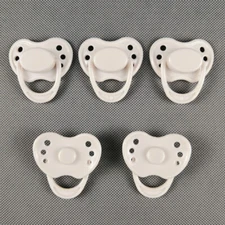 5X White Pacifier Magnetic Pacifiers Dummy for Reborn Baby Doll Accessory Gift