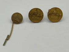 Vintage Set of Washington Capitol Building Cufflinks & Tie Tack