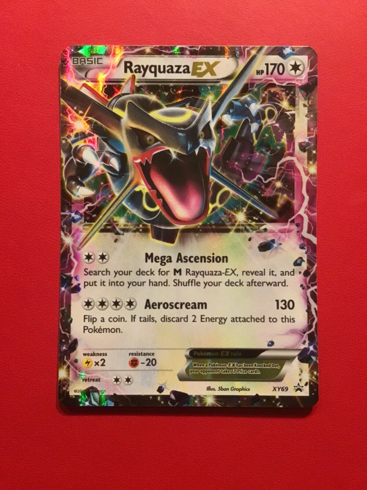 Pokemon 1x Rayquaza EX (Shiny) XY69 -NM- XY Black Star Promo