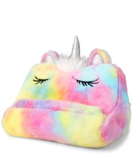 GIRLS RAINBOW TIE DYE TABLET PILLOW