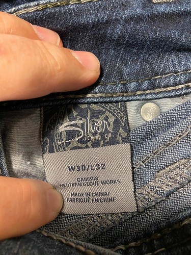 Silver Jeans Co. Women's W30/L32 Suki Surplus Wide Thread Bootcut Denim Blue - Picture 8 of 8