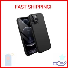 JETech Silicone Case for iPhone 12 Pro Max 6.7-Inch, Silky-Soft Touch Full-Body 