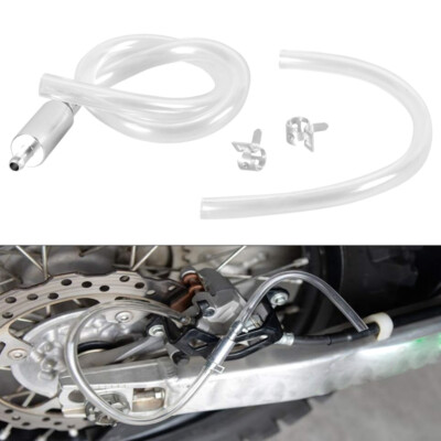 Clutch Brake Bleeder Hose Line One Way Check Valve Tube Bleeding Tool Kit Sliver