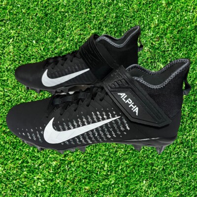 Men\'s Size 10.5 Nike NEW Alpha Menace Pro 2 Mid Football Cleats Black BV3951-001 Nike Alpha Menace Pro 2 Mid Black Football Cleats Lineman  main image 4