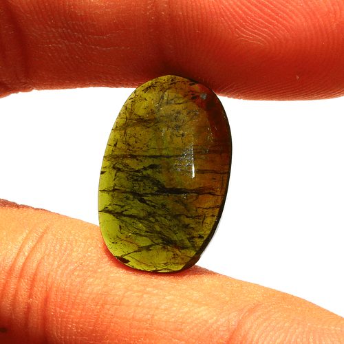 Piedra preciosa suelta sin tratar de 20 mm x 13,1 mm de turmalina verde natural de 8,64 quilates - Imagen 5 de 10