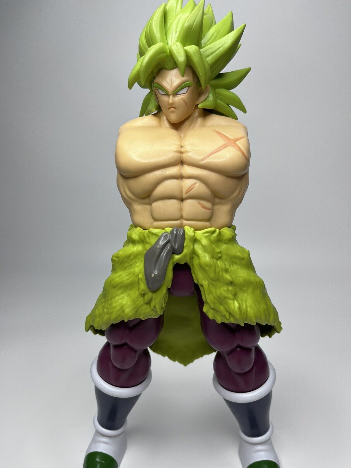￼Dragon Ball Z Broly Action Figure￼ 14 In Tall Arms Separated But Included. Used